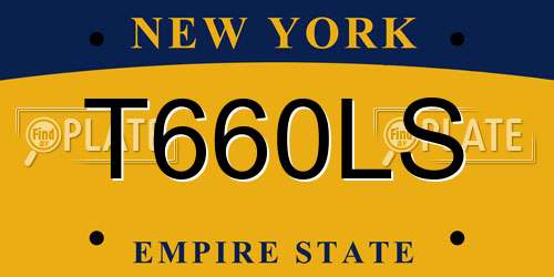 T660LS New York License Plate