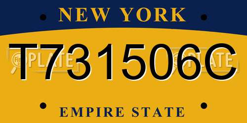 T731506C New York License Plate