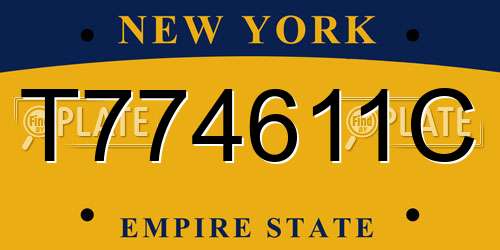 T774611C New York License Plate