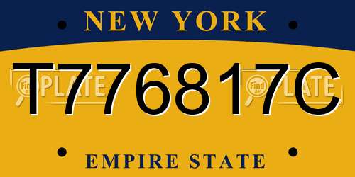 T776817C New York License Plate