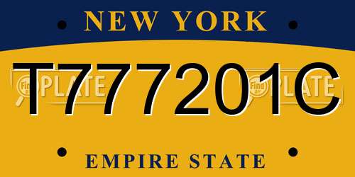 T777201C New York License Plate