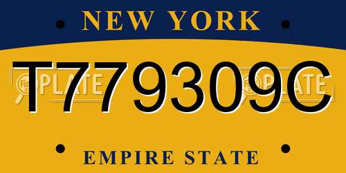 T779309C New York License Plate