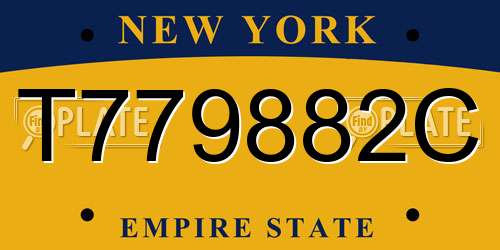 T779882C New York License Plate