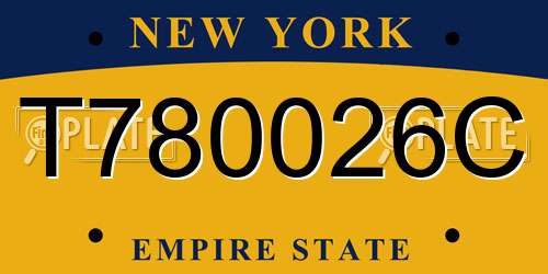 T780026C New York License Plate
