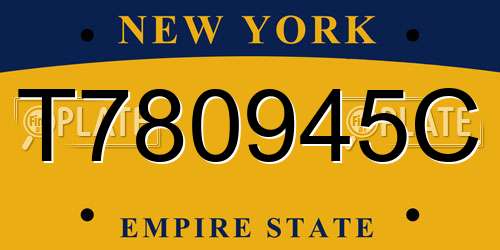 T780945C New York License Plate