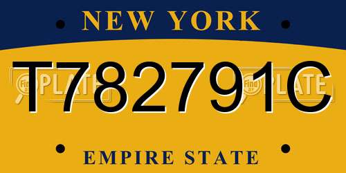 T782791C New York License Plate