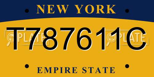 T787611C New York License Plate