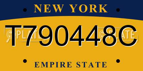 T790448C New York License Plate