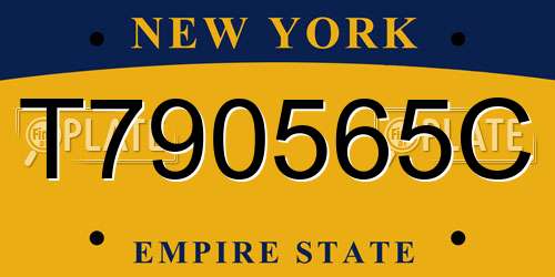 T790565C New York License Plate