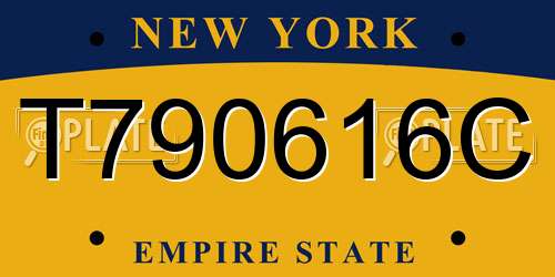 T790616C New York License Plate