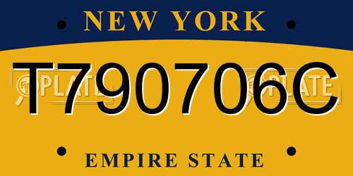 T790706C New York License Plate