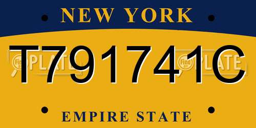 T791741C New York License Plate