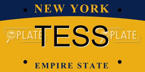 TESS New York License Plate