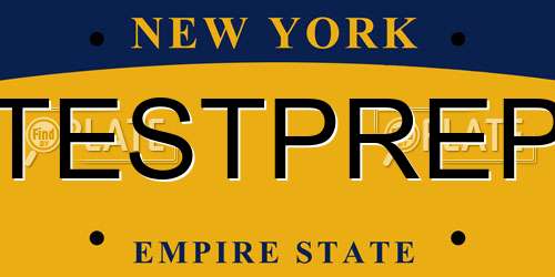 TESTPREP New York License Plate