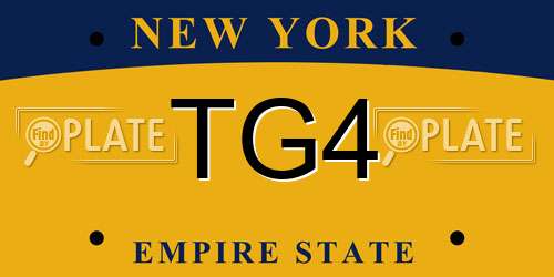 TG4 New York License Plate