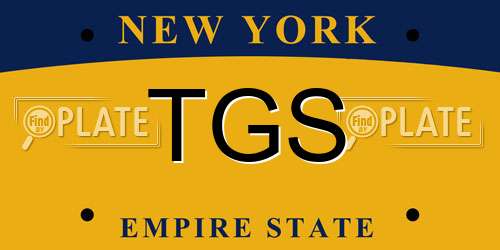 TGS New York License Plate