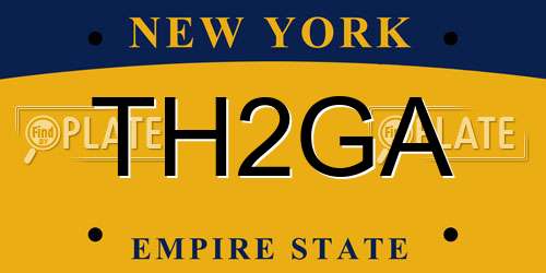 TH2GA New York License Plate