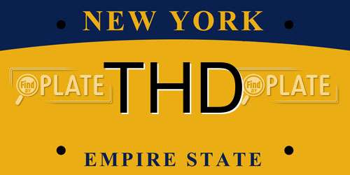 THD New York License Plate