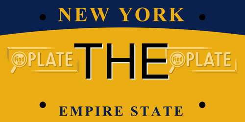 THE New York License Plate