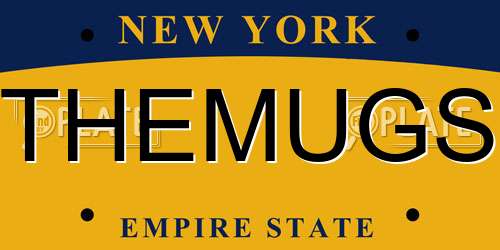 THEMUGS New York License Plate