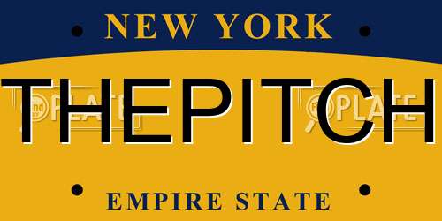 THEPITCH New York License Plate