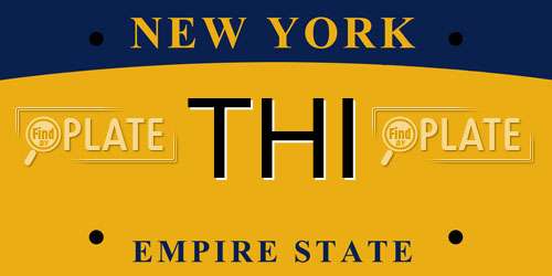 THI New York License Plate