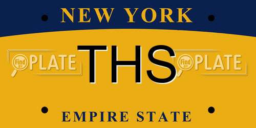 THS New York License Plate