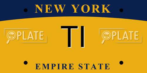 TI New York License Plate