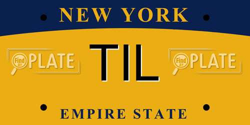 TIL New York License Plate