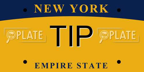 TIP New York License Plate