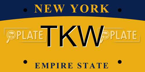 TKW New York License Plate