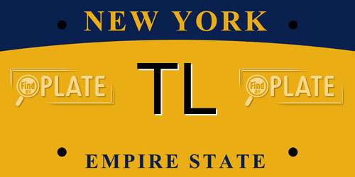 TL New York License Plate