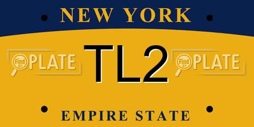 TL2 New York License Plate