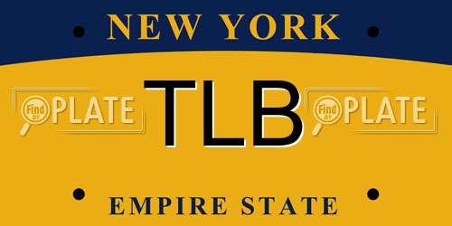 TLB New York License Plate