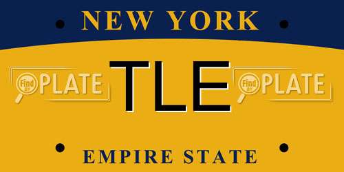 TLE New York License Plate