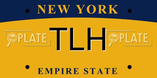 TLH New York License Plate