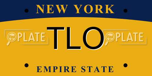 TLO New York License Plate