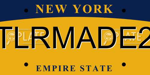 TLRMADE2 New York License Plate