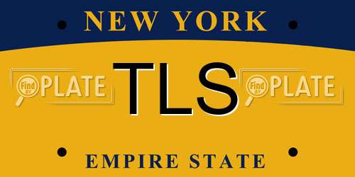 TLS New York License Plate