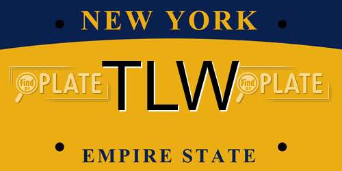 TLW New York License Plate