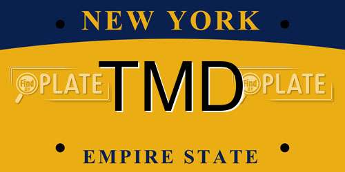 TMD New York License Plate