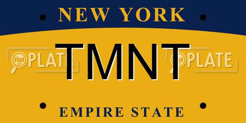 TMNT New York License Plate