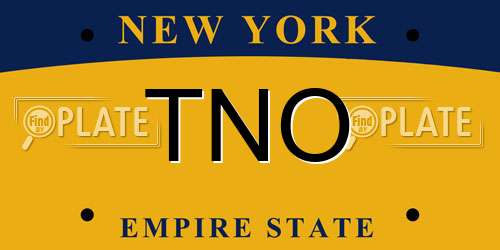 TNO New York License Plate