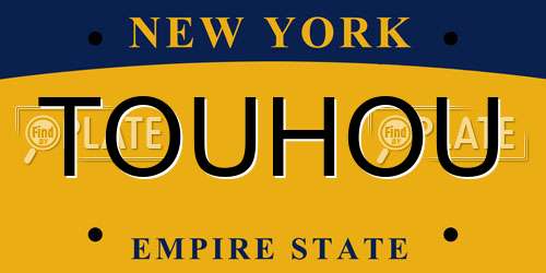TOUHOU New York License Plate