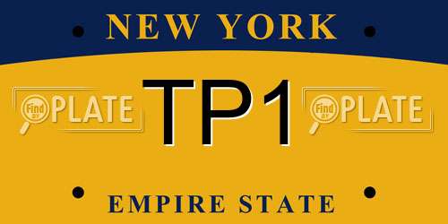 TP1 New York License Plate
