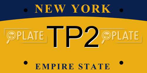TP2 New York License Plate