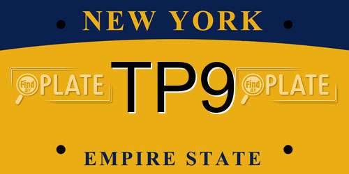 TP9 New York License Plate