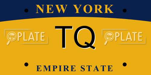 TQ New York License Plate