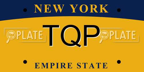 TQP New York License Plate