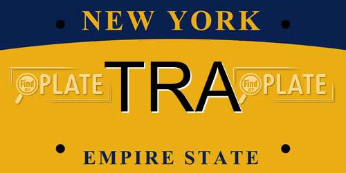 TRA New York License Plate